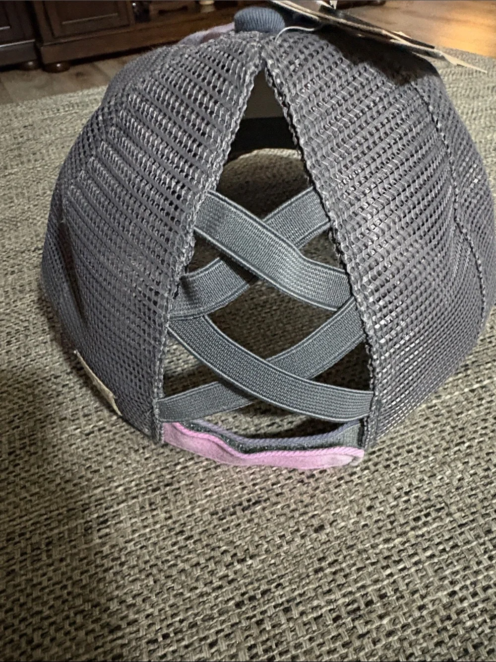 Girls Criss Cross Pony Cap Hat new with tags